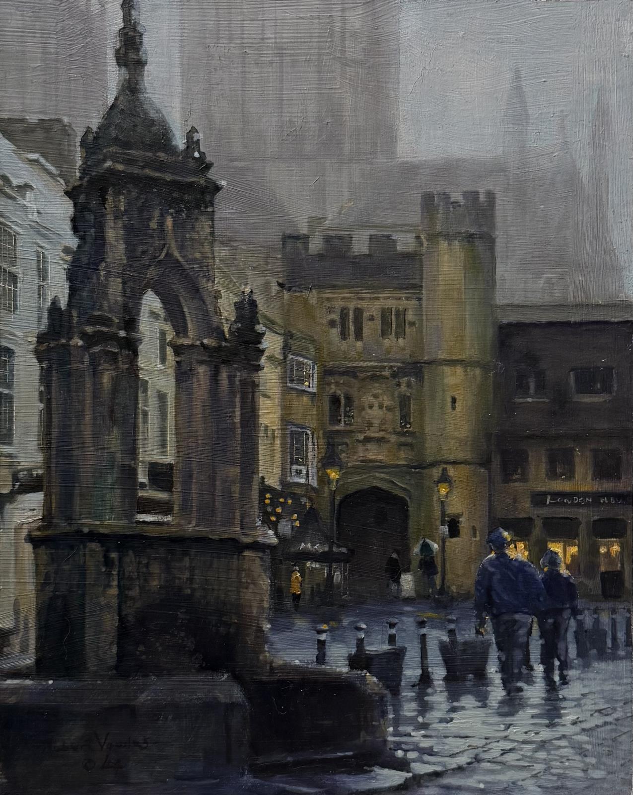 The Market Place, Wells, November afternoon
